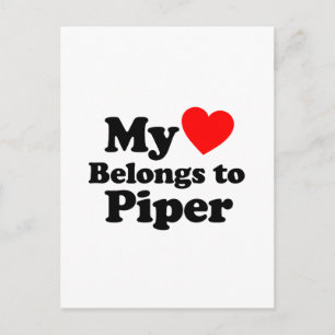 Mina Tillhör till Piper Vykort