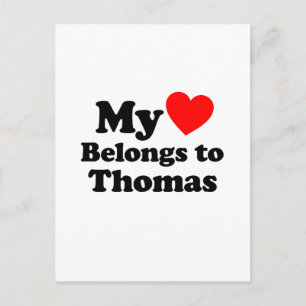 Mina Tillhör till Thomas Vykort