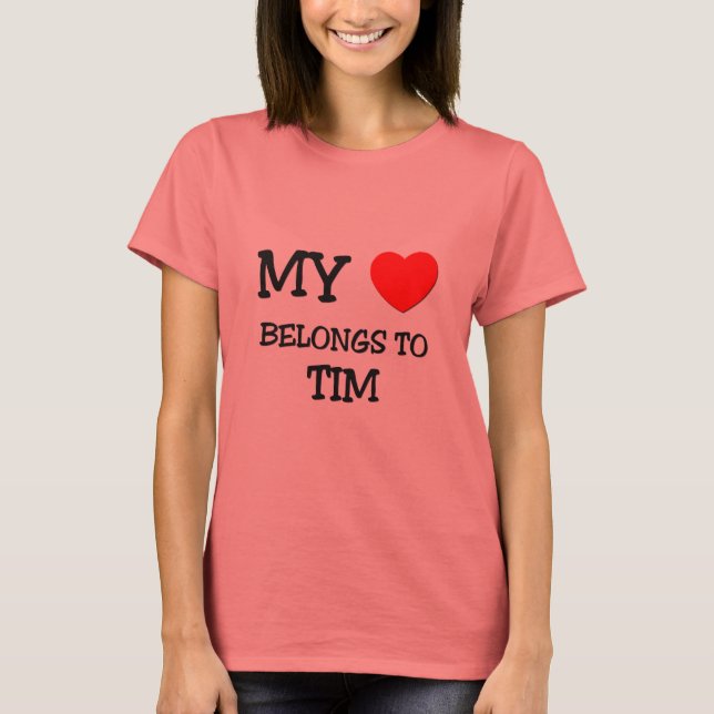Mina Tillhör till Tim Tee Shirt (Framsida)