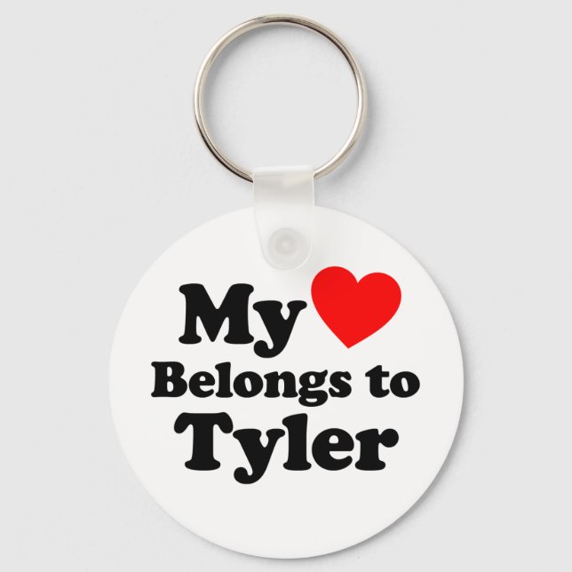Mina Tillhör till Tyler Nyckelring (Framsida)