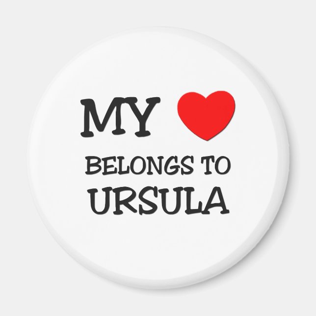 Mina Tillhör till URSULA Magnet (Framsidan)