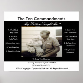 Mina tio budord i Far fick mig Poster