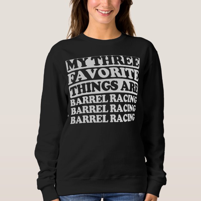 Mina tre favoriter Sak omfattar Tävlan Barrel T Shirt (Framsida)