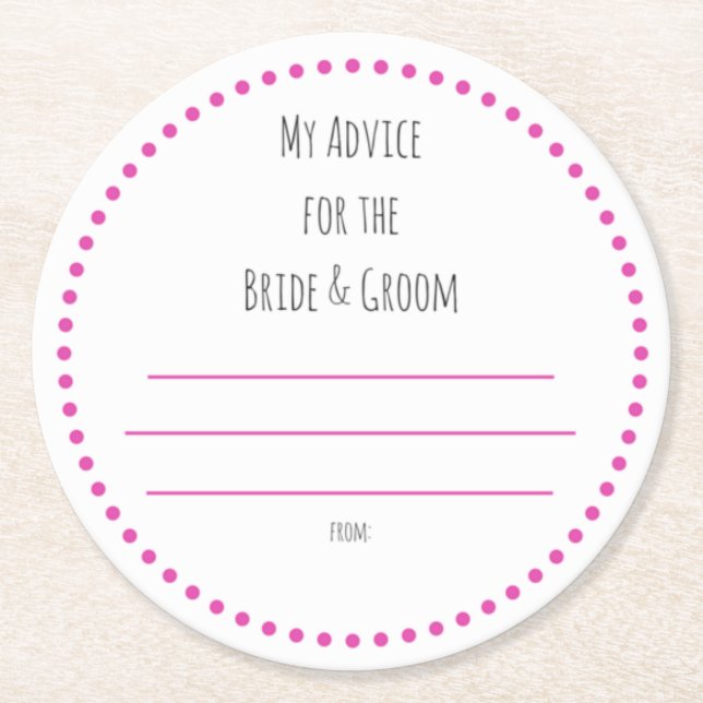 Mina två cent underlägg papper rund (Framsidan)