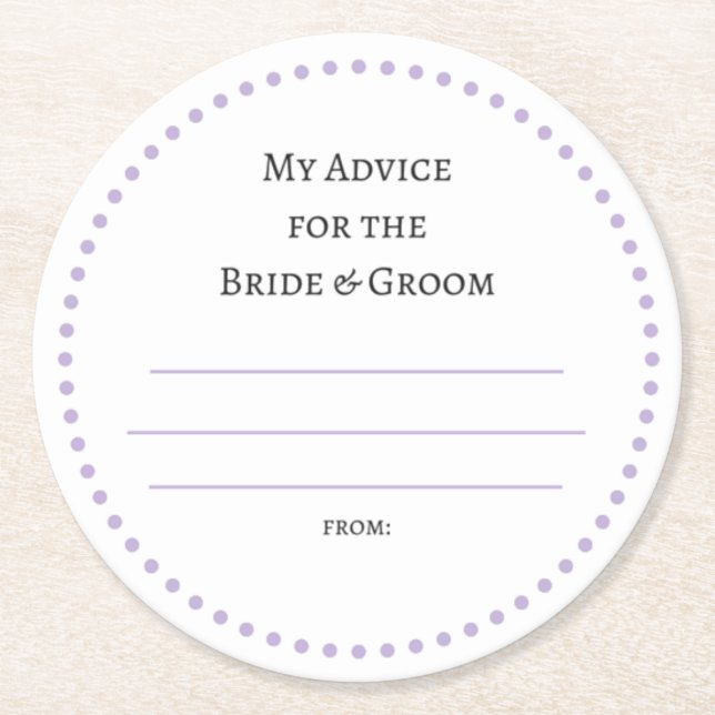 Mina två cent underlägg papper rund (Framsidan)