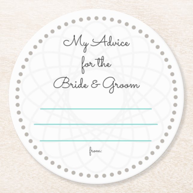 Mina två cent underlägg papper rund (Framsidan)