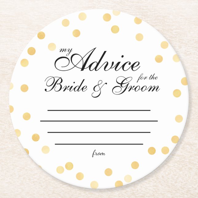 Mina "två cent" underlägg papper rund (Framsidan)