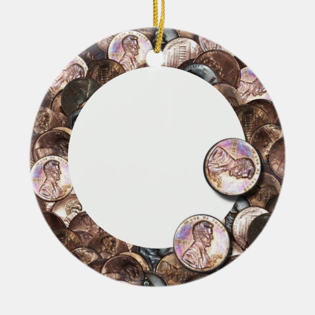 Mina två Cents Worth Julgransprydnad Keramik (Framsidan)