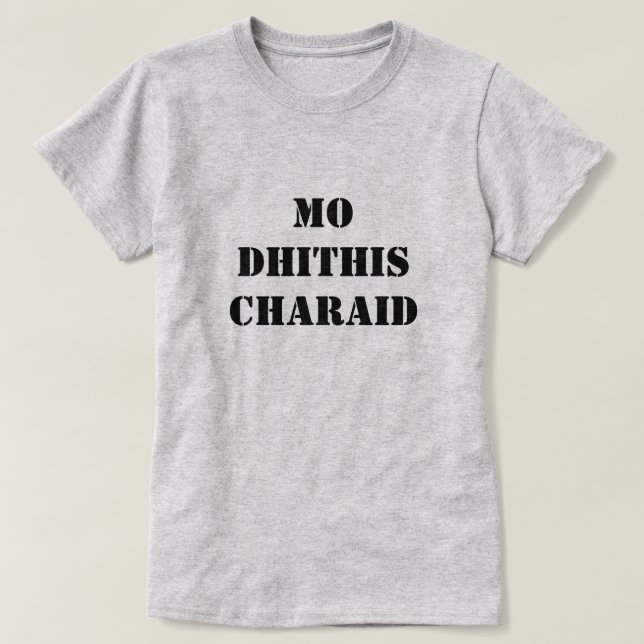 mina två vänner | mo dhithis charaid t shirt (Design framsida)