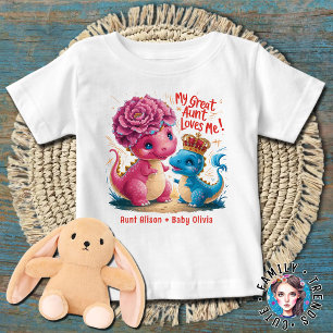Mina Underbara Moster Kärlek Rosa Blue Dinos T Shirt