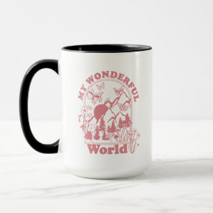 Mina underbara World Retro Flowers Mugg