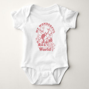 Mina underbara World Retro Flowers T Shirt