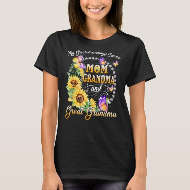 Mina Underbarare välsignelser kallar mig Mamma far T Shirt (Framsida)