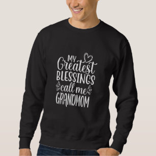 Mina Underbarare välsignelser kallar mig mormor fa Lång Ärmad Tröja