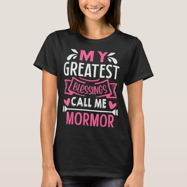 Mina Underbarare välsignelser kallar mig Mormor Gr T Shirt (Framsida)