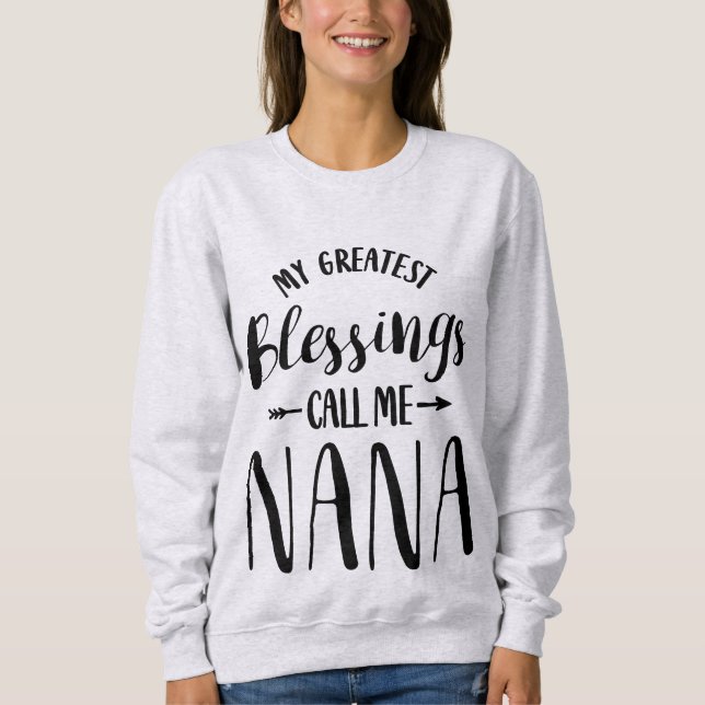 Mina Underbarare välsignelser kallar mig Nana Gift T Shirt (Framsida)