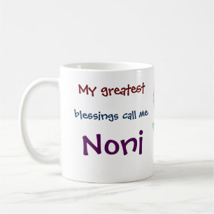 Mina Underbarare välsignelser kallar mig Noni-kaff Kaffemugg
