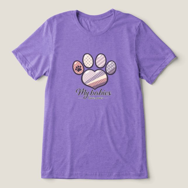 Mina ungar har tassar t shirt (Design Framsida)