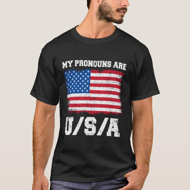 Mina uttal är USA:s 4:e juli-tal T Shirt (Framsida)