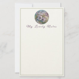 Mina vackra anteckningar - Elegantens Blommigt Brevpapper