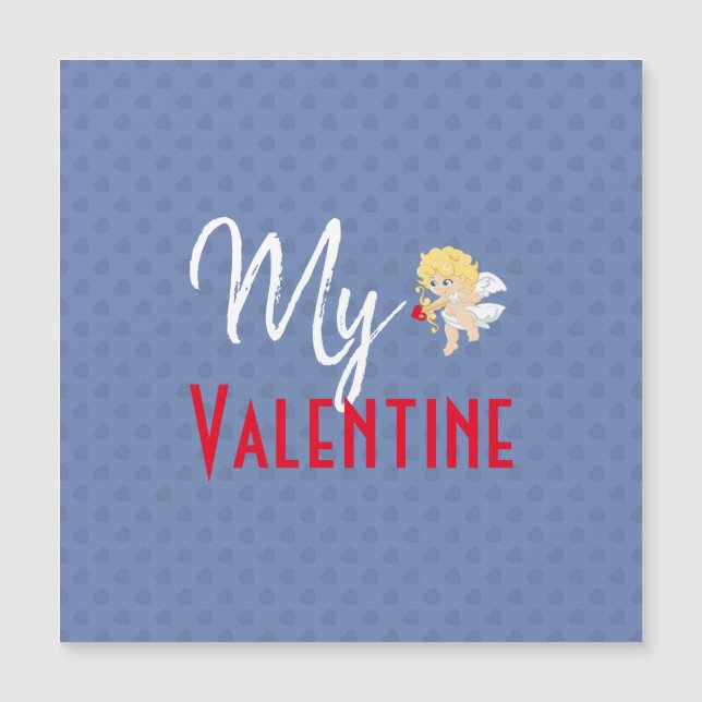 Mina Valentine Cupid Hearts Magnetic (Framsida)