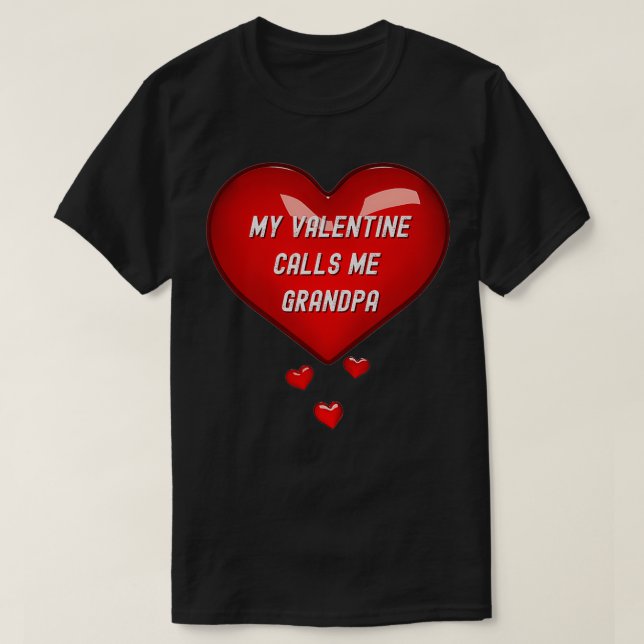 Mina Valentine kallar mig morfar, Red Hearts Grand T Shirt (Design framsida)