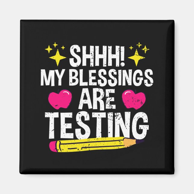 Mina välsignelser testar testdag magnet (Framsidan)