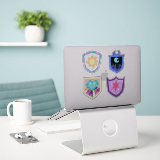 Mina Vapensköldar i Lille Pony Alicorn Princess Ho Klistermärken