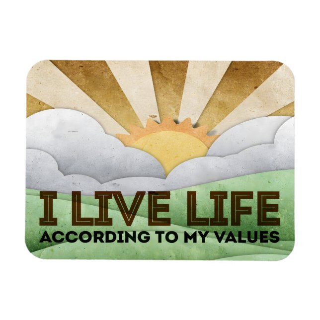 "Mina värden" Flexibel modulering av mobilitetsbek Magnet (Horisontell)