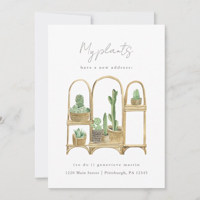 Mina växter har en ny Flytta hemma Meddelande (Framsida)