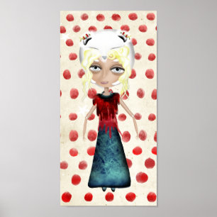 Mina vita idéer skyddas röd polka dots Skriv ut Poster