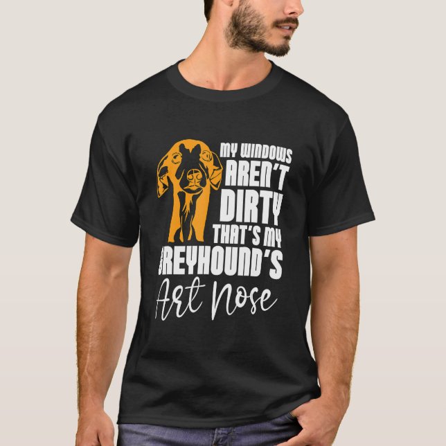 Mina Windows är inte Greyhound Pet Owner Greyhound T Shirt (Framsida)