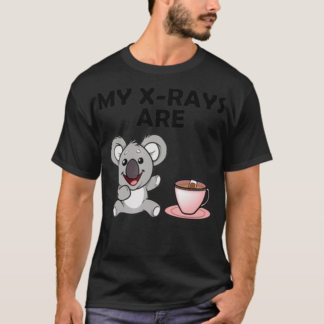 Mina XRays är Koala Tea RadTechnician Radiology Ra T Shirt (Framsida)