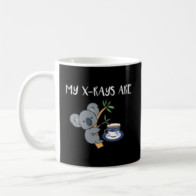 Mina xstrålar är Koala Tea Quality Radiology X-Ray Kaffemugg (Vänster)