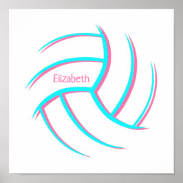 Minalism volleyball-flickors eget namn poster