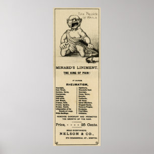 MINARD's LINIMENT .... KUNG i PAIN! Poster