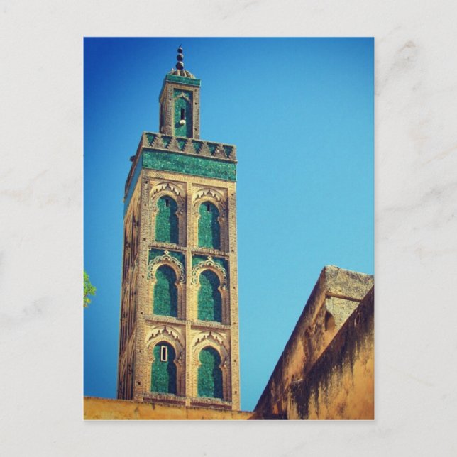 minaret fes vykort (Framsida)