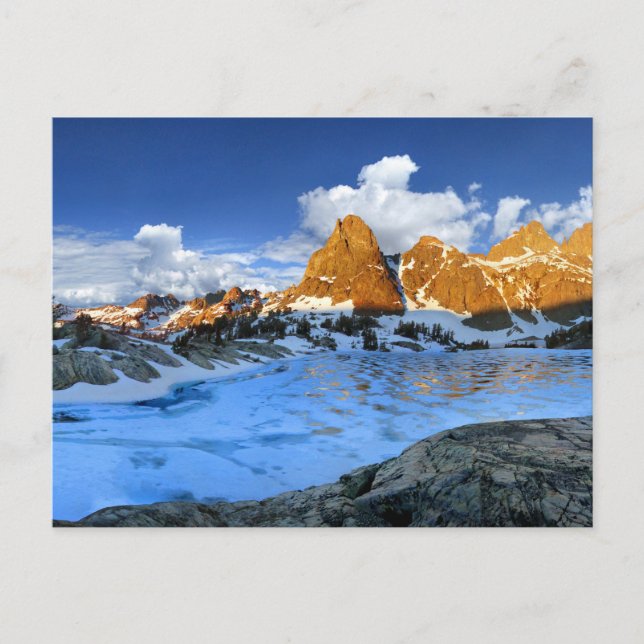 Minaret Sjö Sunrise 2 - Sierra Nevada Vykort (Framsida)