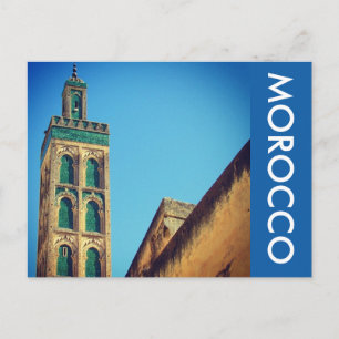 minareten i Fez Vykort