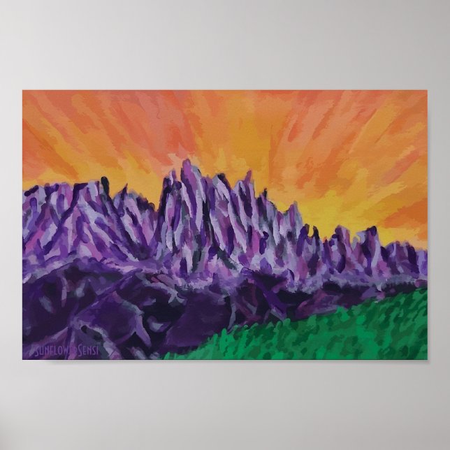 Minarets Ansel Adams Wall Art Poster (Framsidan)