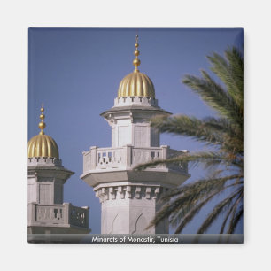 Minarets av Monastir, Tunisien Magnet