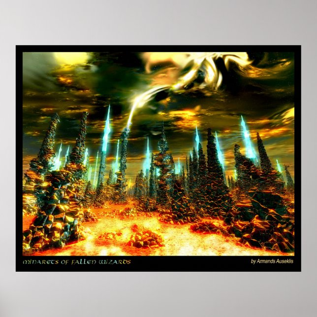Minarets of Fallen Wizards Poster (Framsidan)