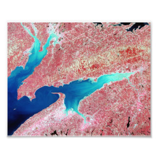 Minas Basin and Chignecto Bay, Nova Scotia, Kanada Fototryck