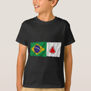 Minas Gerais & Brasilien som vinkar flaggor Tee