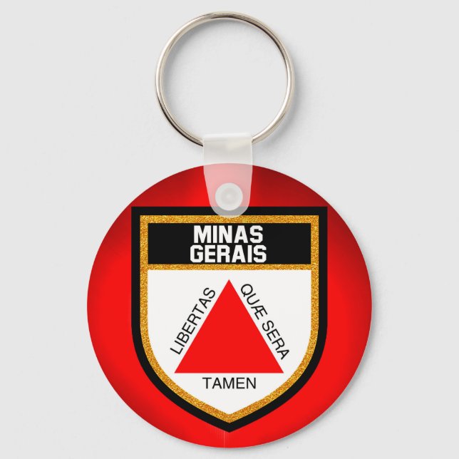 Minas Gerais Flagga Nyckelring (Framsida)