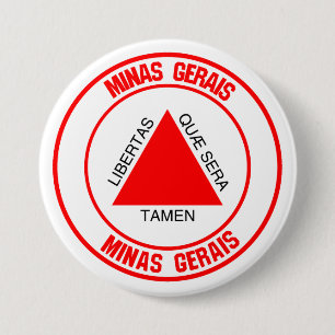 Minas Gerais Round Emblem Knapp