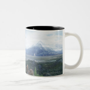 Minas Tirith in View Två-Tonad Mugg