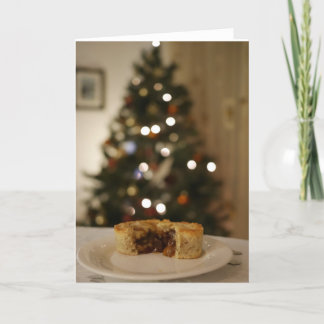Mince paj med Julgran Helgkort