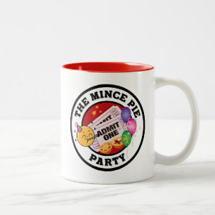 Mince Paj Party - alla välkomnar Två-Tonad Mugg