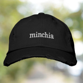 Minchia embroied cap broderad keps